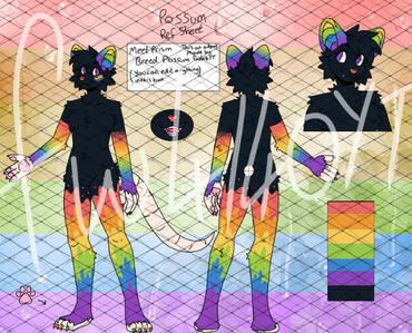 Prism the Possum Full Reference Sheets (Happy Pride)